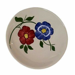 Vintage 1950s Southern Potteries 9" Bowl  Hand Painted Frolic pre-Blue Ridge EUC